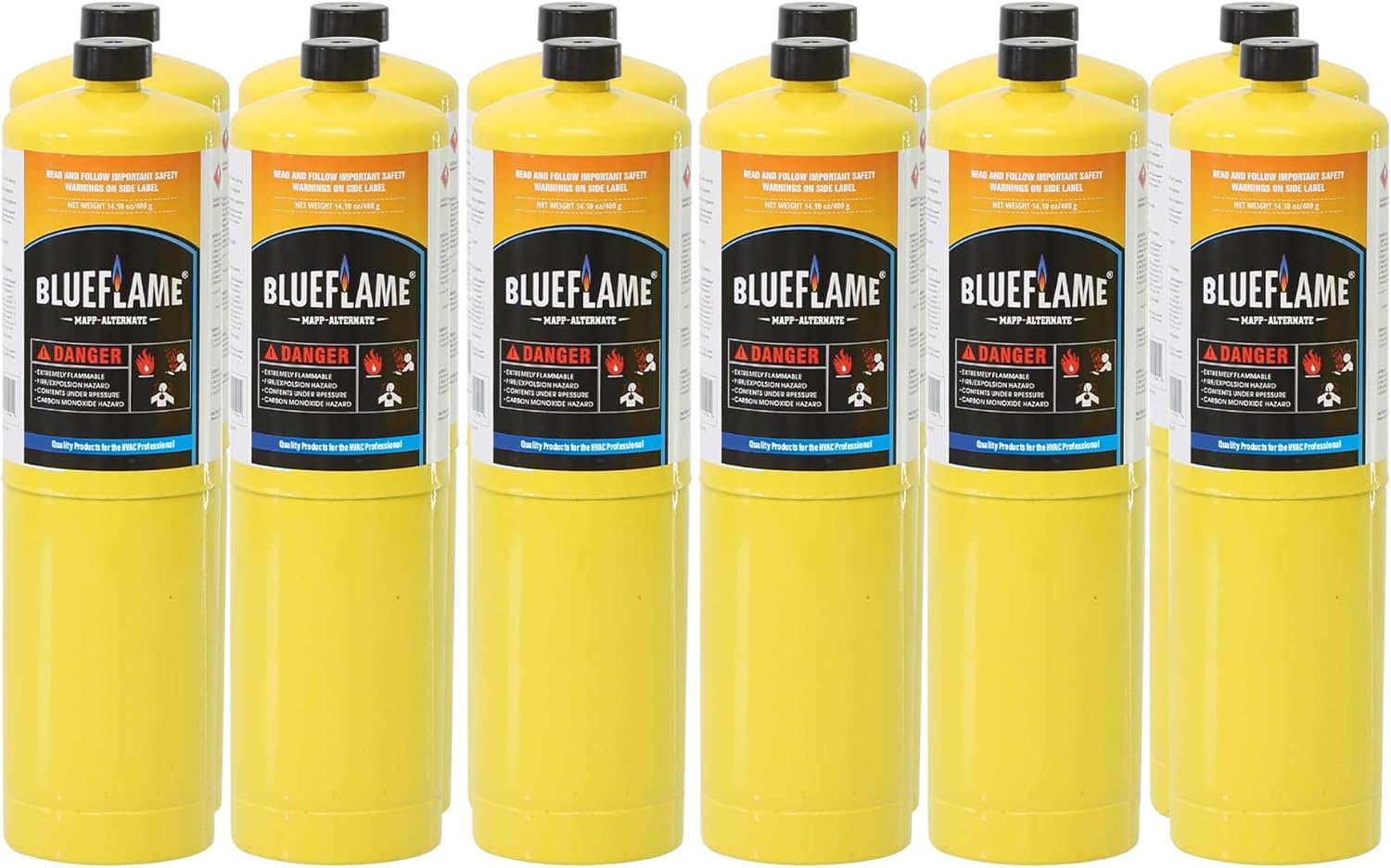 BlueFlame MAPP ALTERNATE Gas Cylinder for Welding and Culinary Use