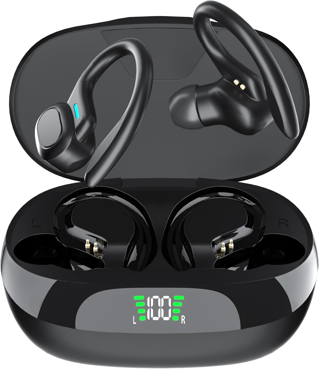 AGKG123: 45hrs Playtime Wireless Earbuds with Earhook