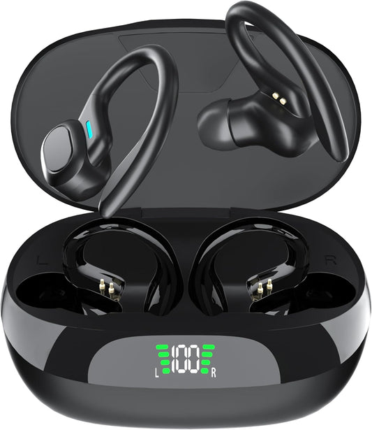 AGKG123: 45hrs Playtime Wireless Earbuds with Earhook