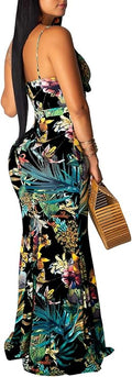 SheKiss Women's Summer Floral Spaghetti Strap Maxi Dress Review