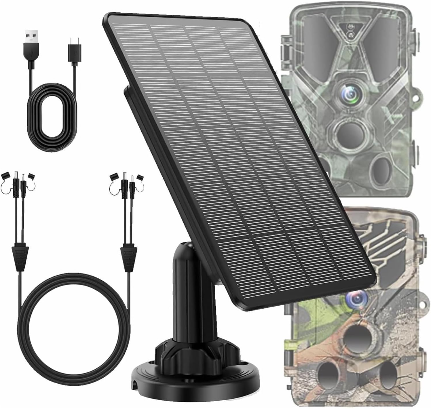 Augstci Solar Charger: 5000mAh Battery, Waterproof, Portable Power Supply
