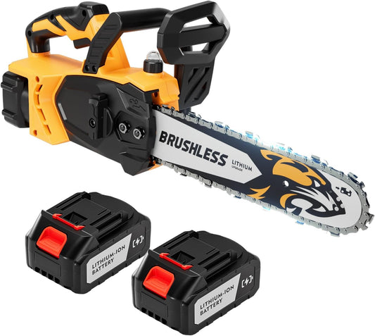 12-Inch Electric Chainsaw for Efficient Wood Cutting and Trimming