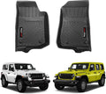 Custom Floor Mats for 2018-2024 Jeep Wrangler JL Front - All-Weather