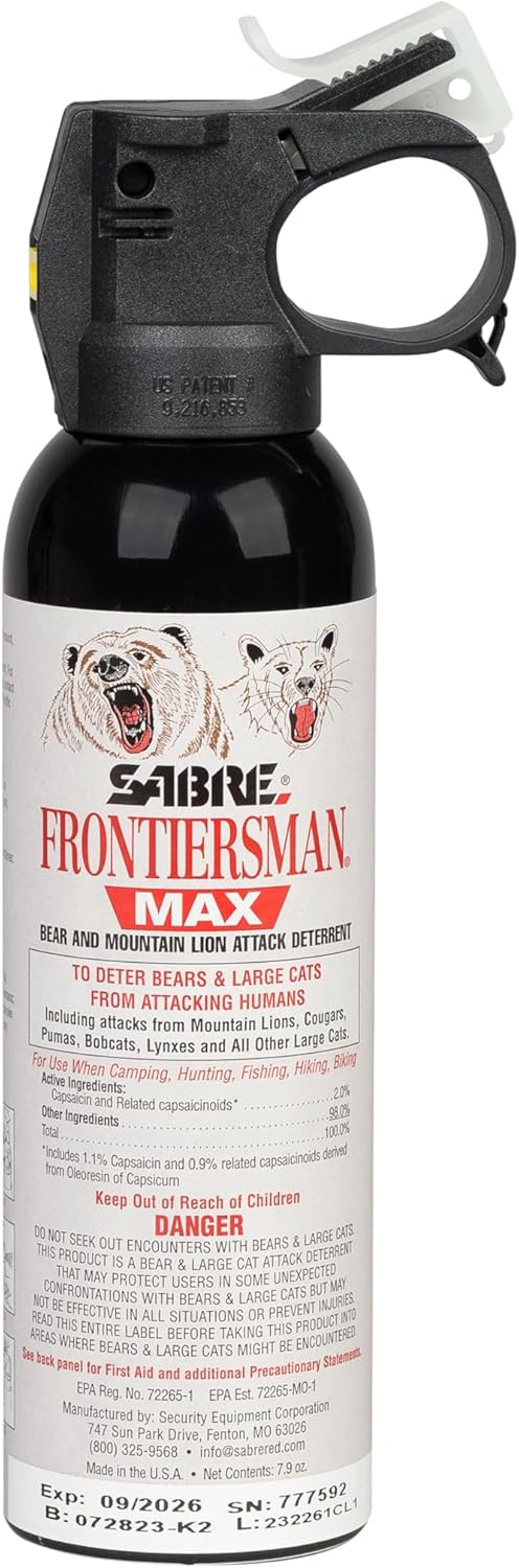SABRE Frontiersman MAX Bear Spray for Ultimate Outdoor Safety