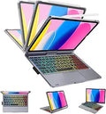 KVAGO 10.9 in iPad 10th Gen Keyboard Case - 7-Color Backlit, Trackpad