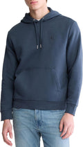 Calvin Klein Men's Monogram Logo Fleece Hoodie - Relaxed Comfort