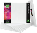 ARTEZA Canvas Boards 16 x 20 Pack of 14 - Ready-to-Paint Cotton Panels