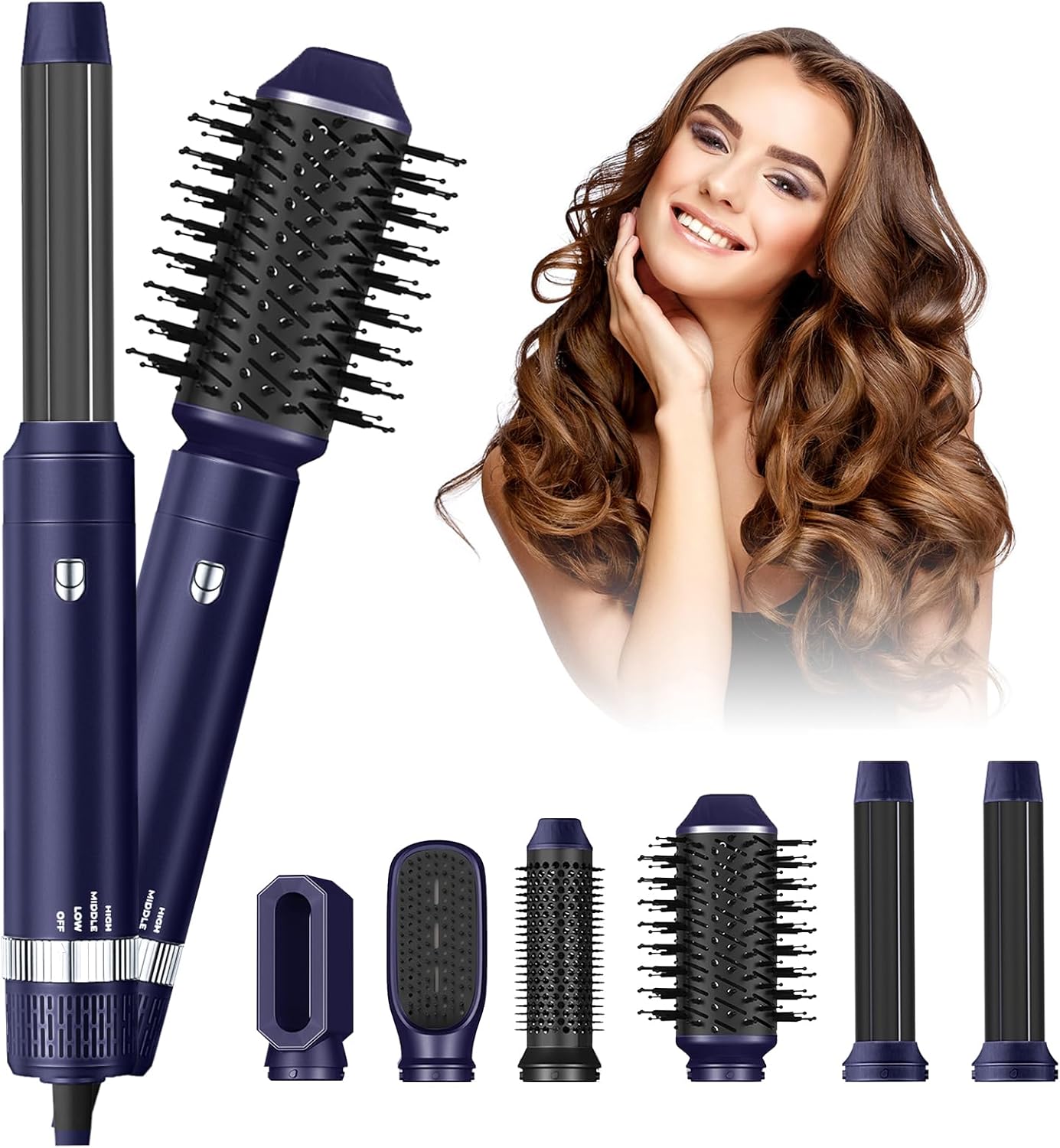 Yitrust 6-in-1 Negative Ionic Hot Air Brush