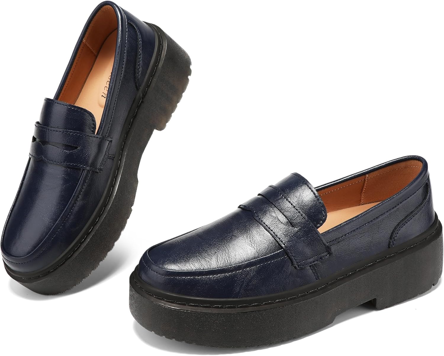 BEAUSEEN Women's Platform Chunky Penny Loafers for All Occasions