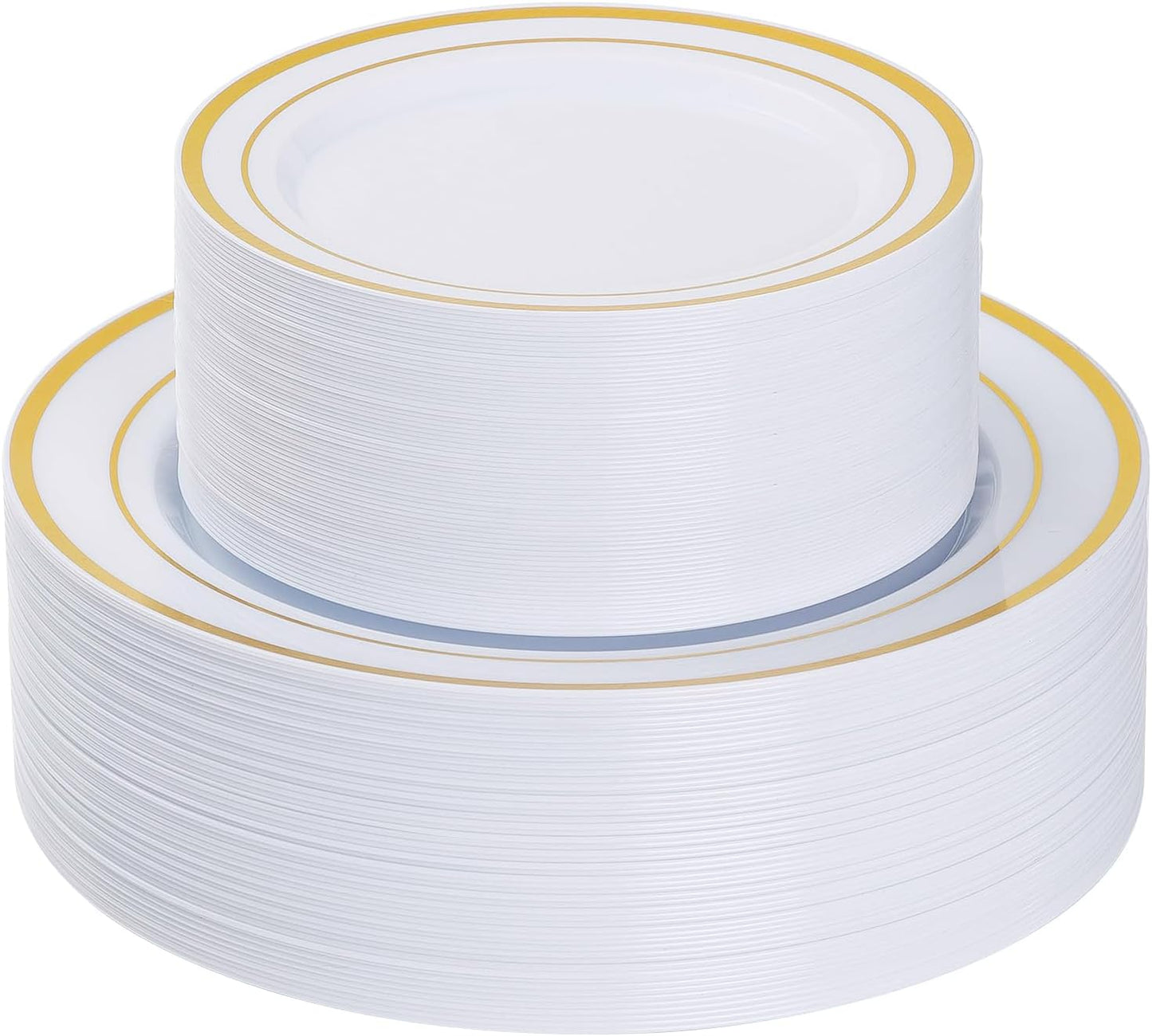 Heavy Duty Disposable Gold Plates for Elegant Party Settings