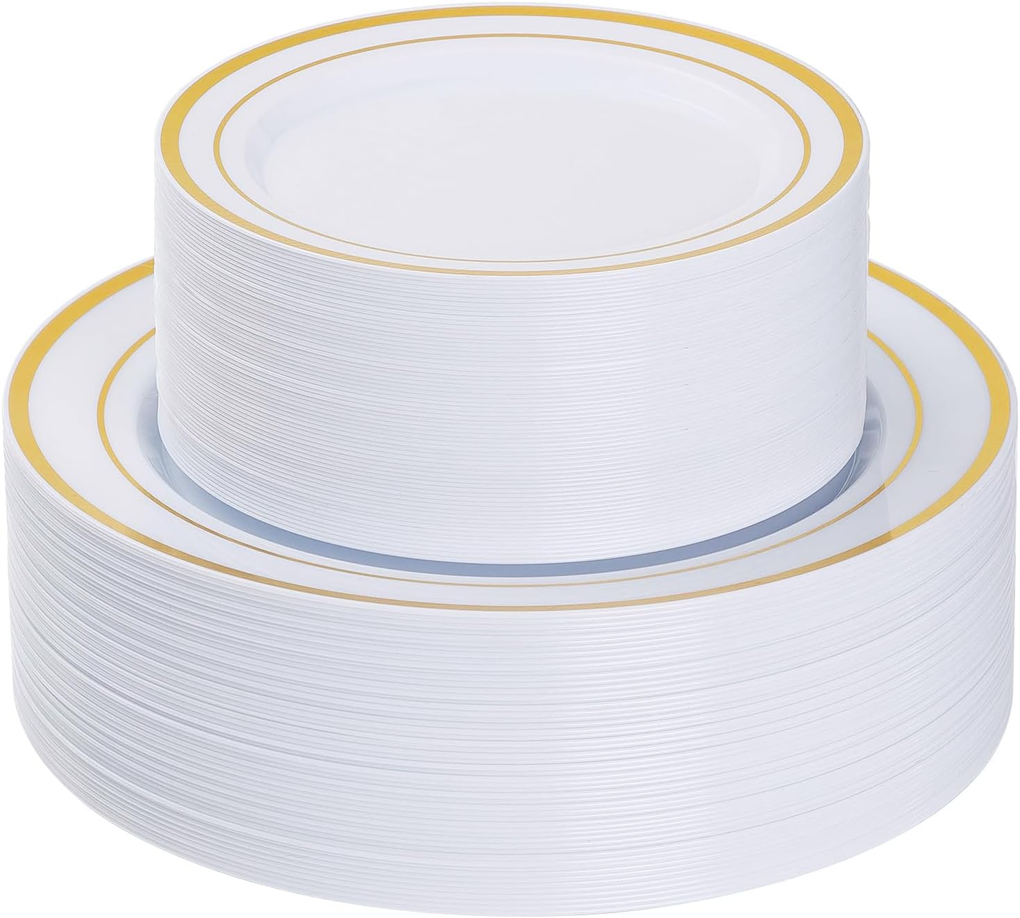 Heavy Duty Disposable Gold Plates for Elegant Party Settings