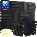 36 Pack Curved Acoustic Foam Panels 3in x 12in x 12in - Noise Control