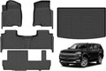Hutisya Floor Mats & Cargo Liner Set for Chevy Suburban 2021-2025
