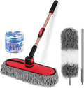 Extendable Car Duster Exterior Scratch Free Microfiber 3-Pack - Quick