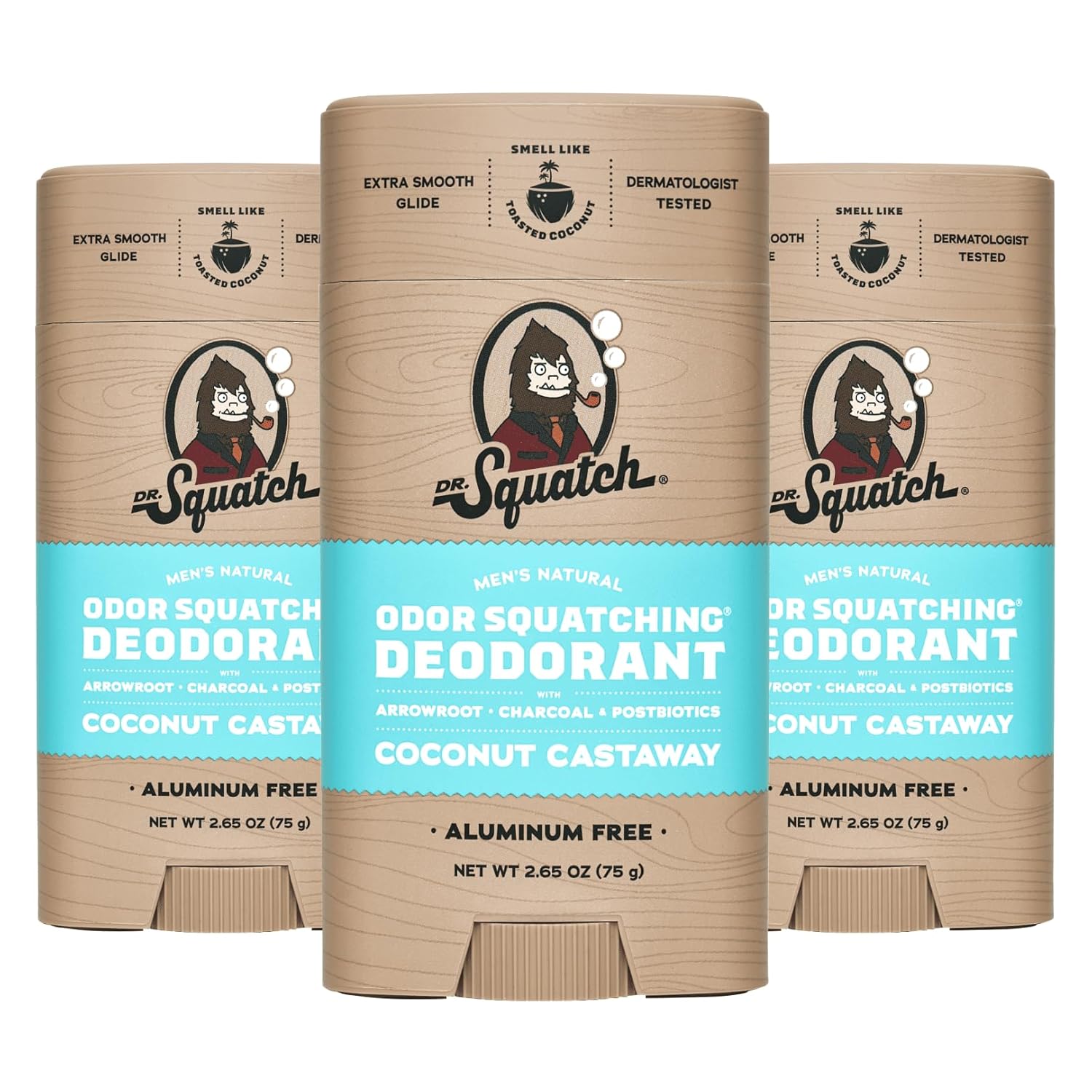 Dr. Squatch Natural Deodorant for Men - Odor-Squatching Formula