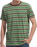 VEIISAR Men's Striped Crewneck T-Shirt for Everyday Comfort