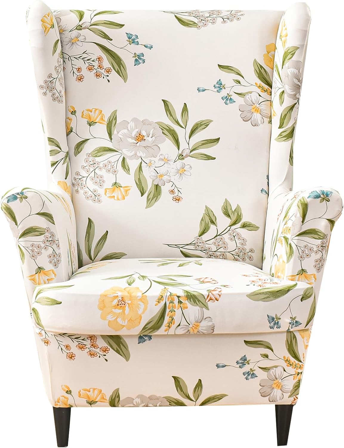 Stretch Spandex Wingback Chair Slipcovers for Living Room