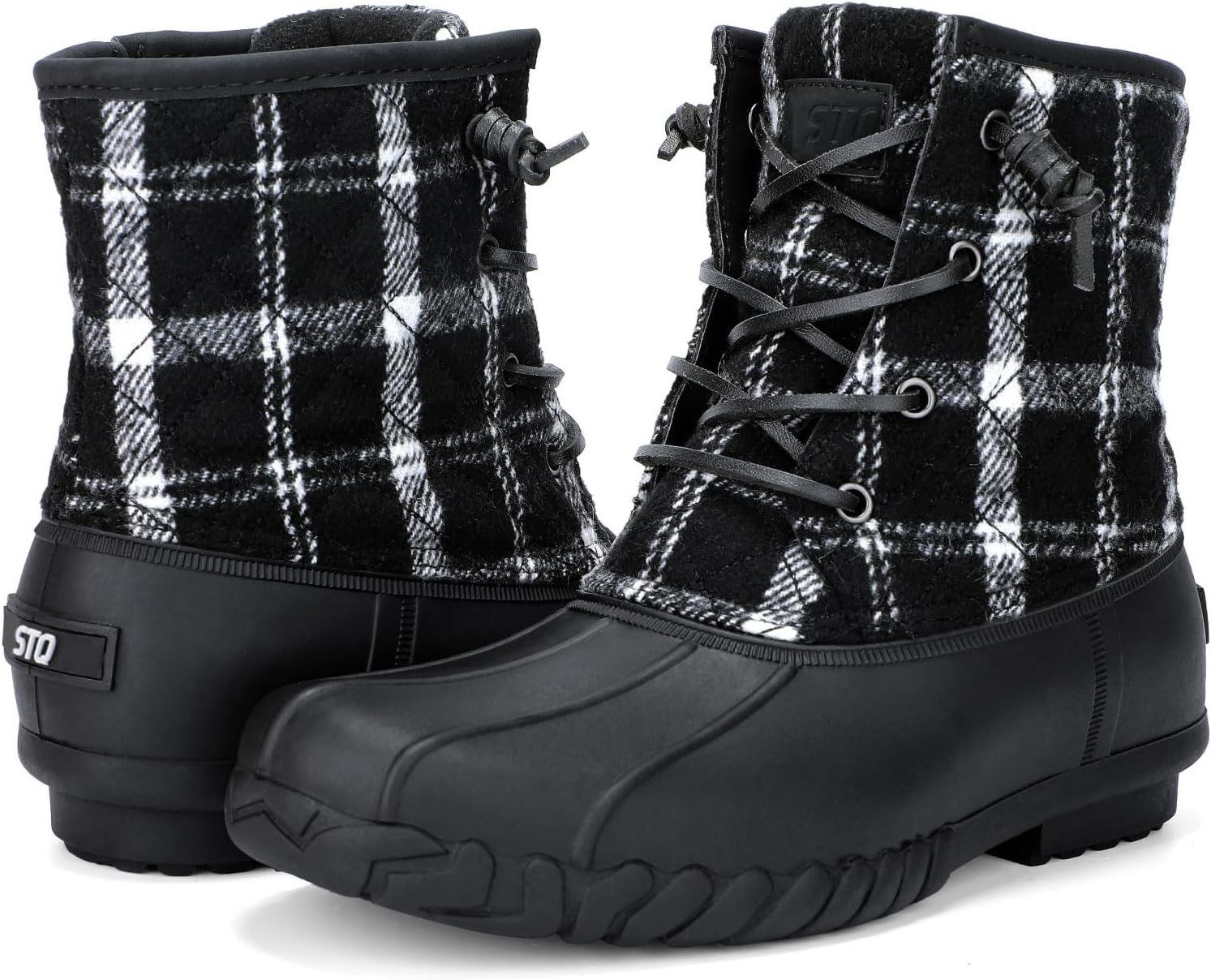 Waterproof Duck Boots for Women - STQ Quilted Snow Boots