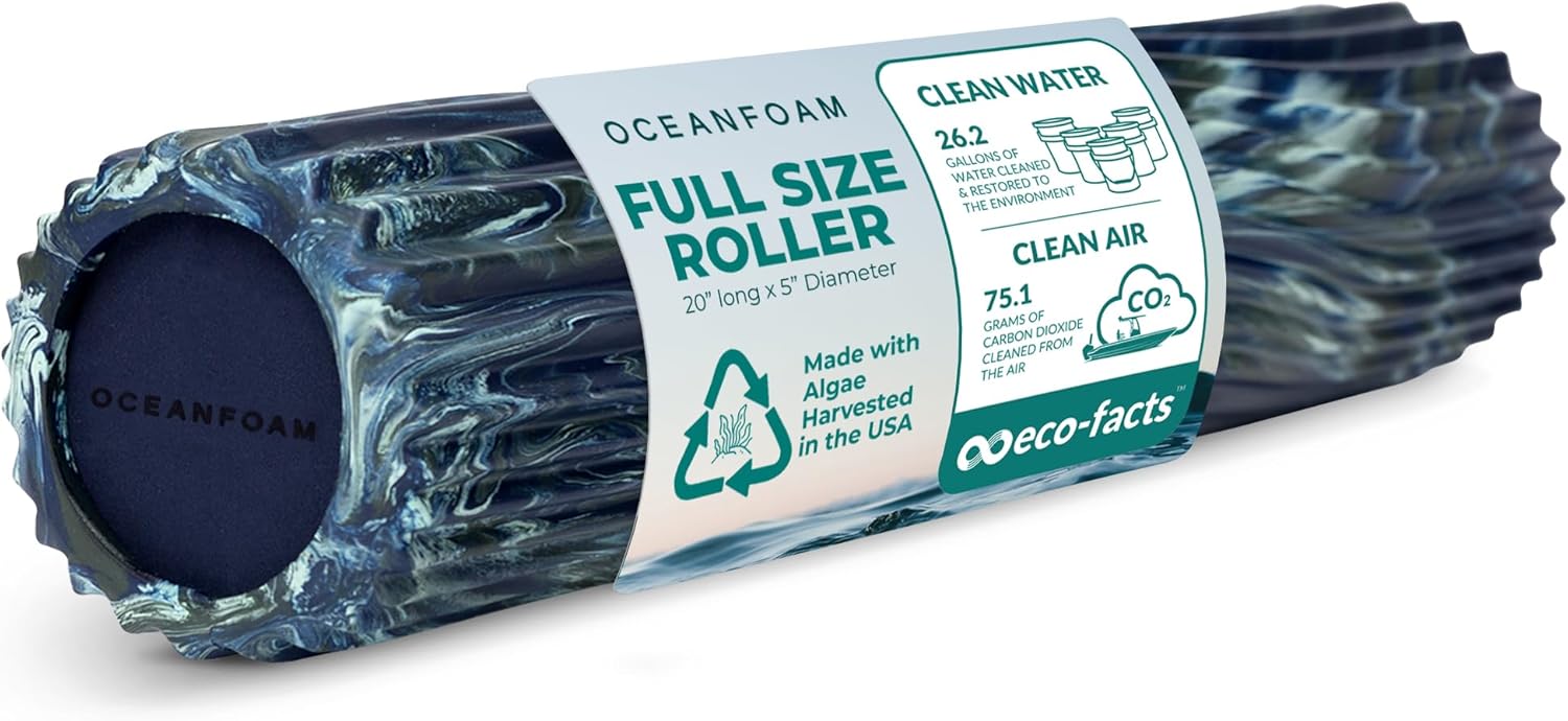 Oceanfoam Tidal Roller - Dark Navy, Hunter & Seafoam Marbled