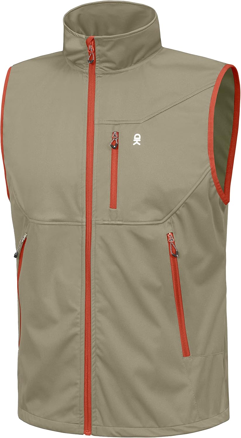 Little Donkey Andy Men's Lightweight Softshell Vest for Travel