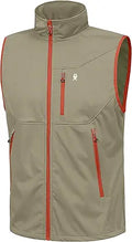 Men's Lightweight Softshell Vest for Travel Hiking Running - Windproof