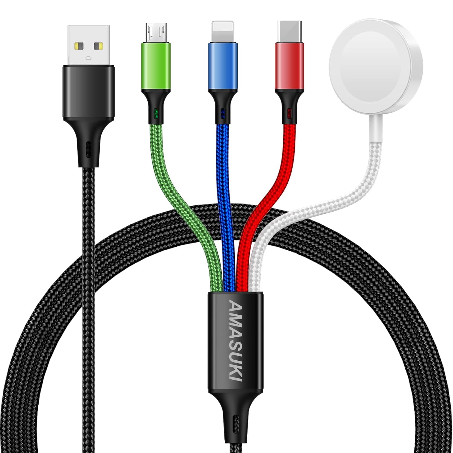 4FT Magnetic Multi Apple Watch/iPhone Charger by Amasuki