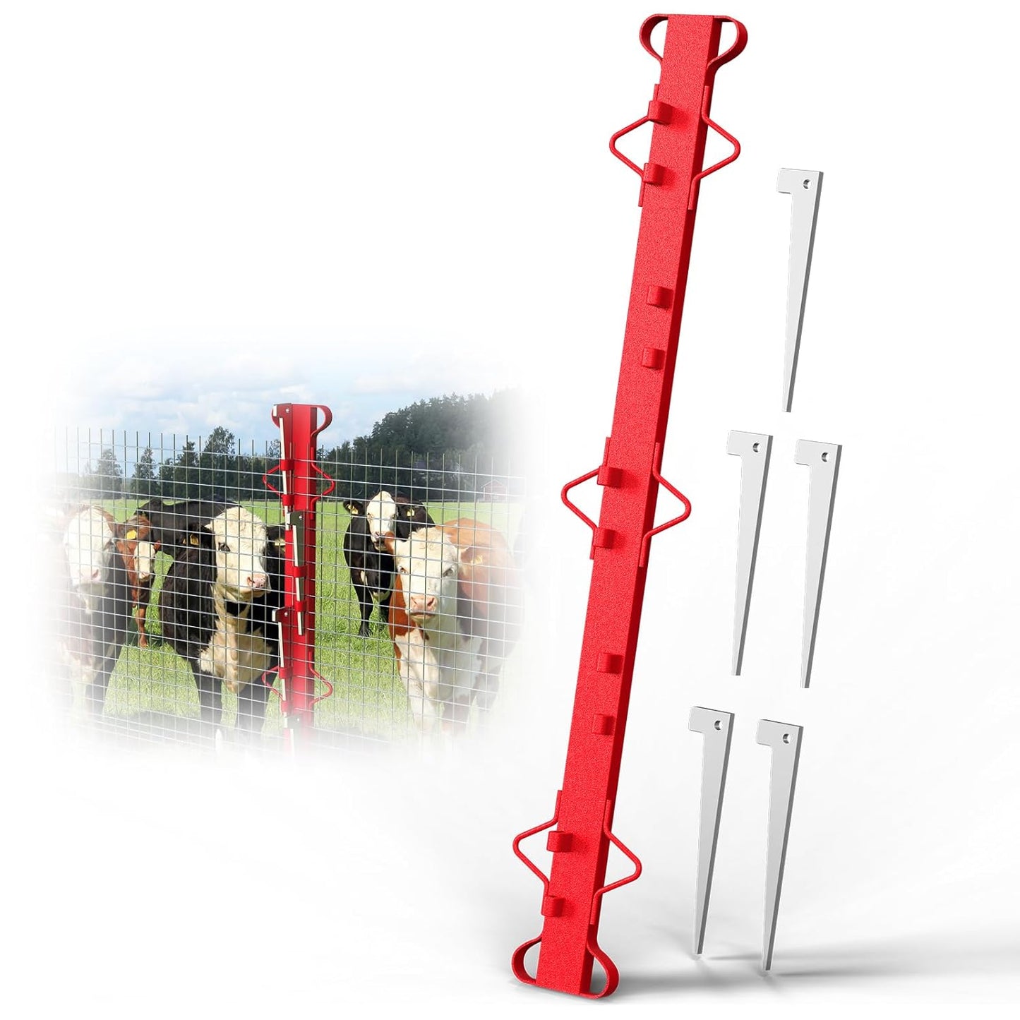Woven Wire Fence Stretcher Bar - Heavy-Duty Tool for Fencing