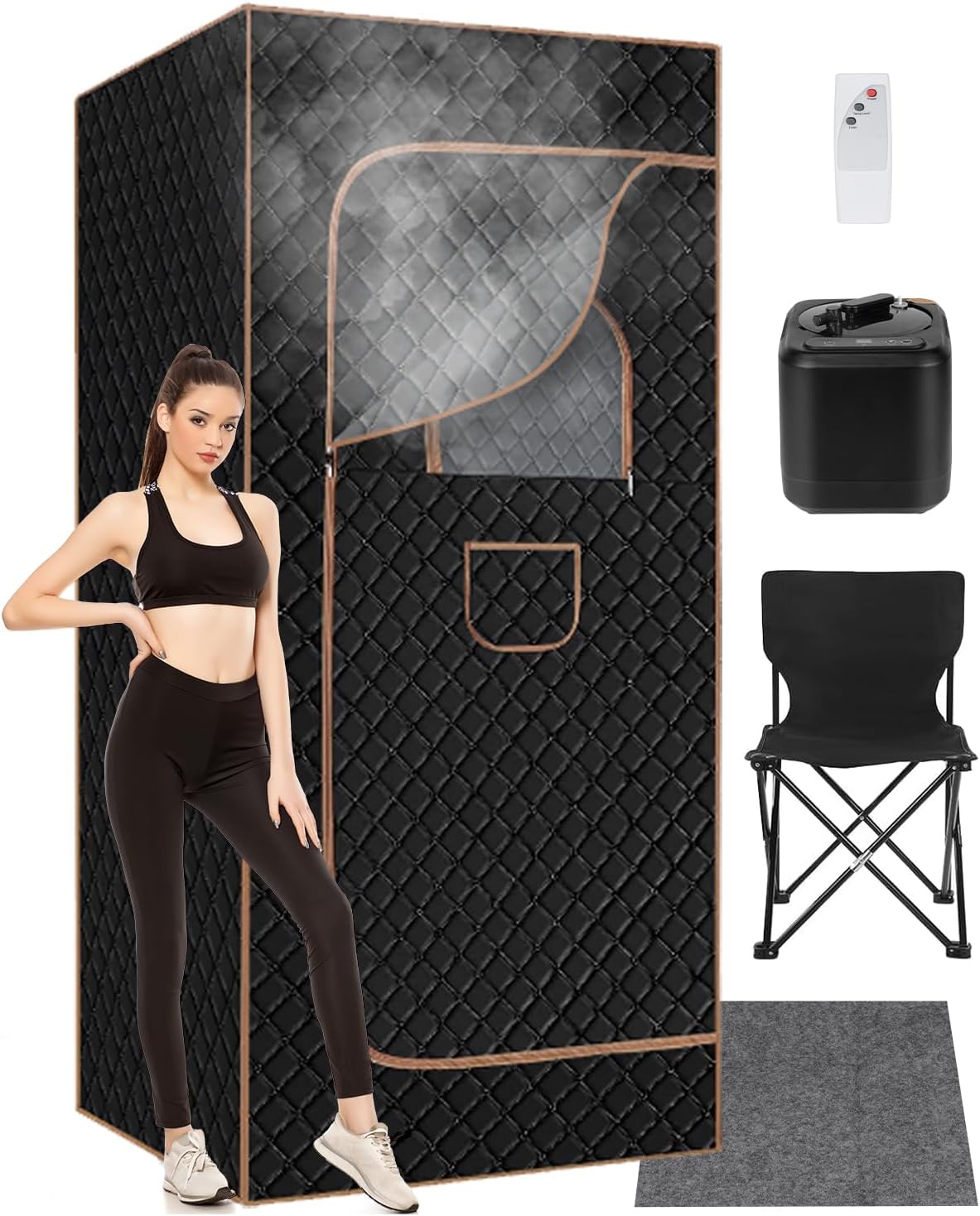 Portable Home Sauna Box: 9Levels, Remote, 1000W