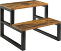 IBUYKE 2-Step Wooden Step Stool for Adults and Kids - Heavy Duty 500
