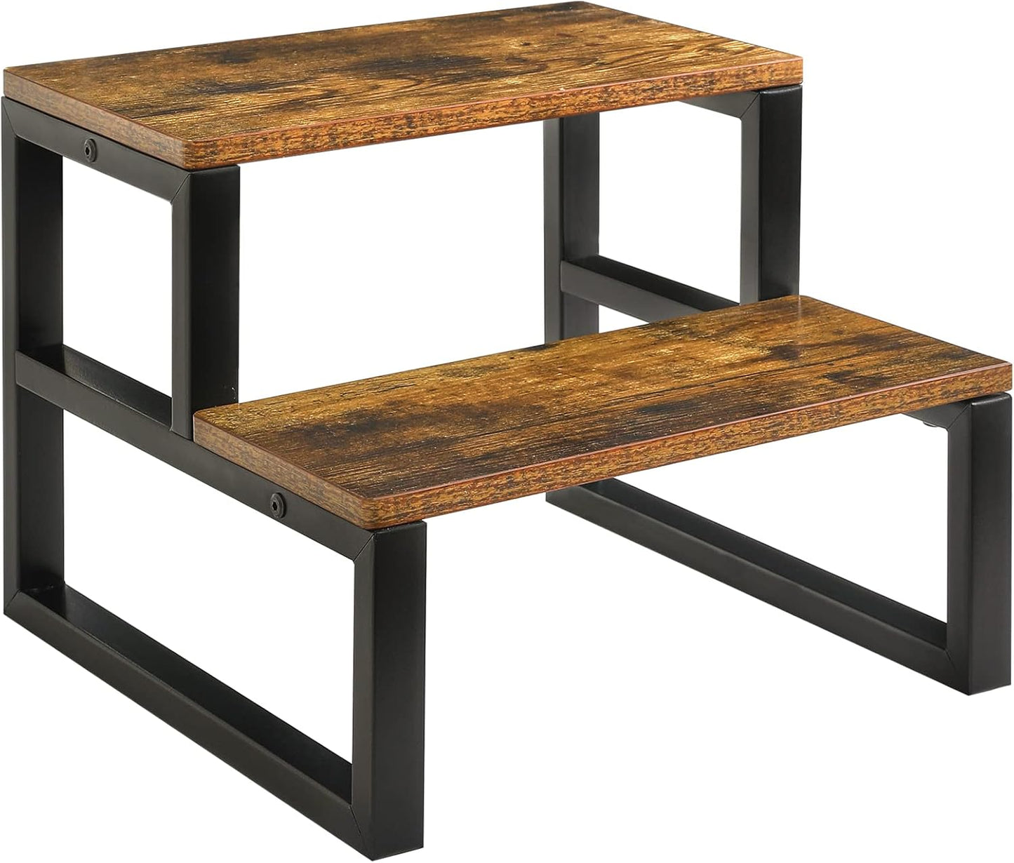 IBUYKE 2-Step Wooden Step Stool for Adults and Kids Use