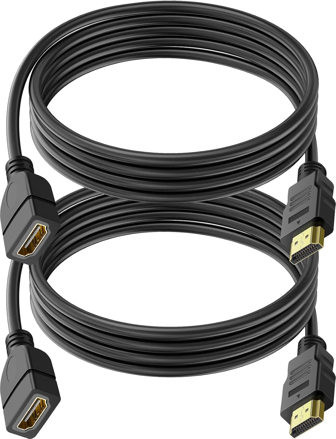 High Speed HDMI Extension Cable Duo for Crisp 1080P Video - 3ft