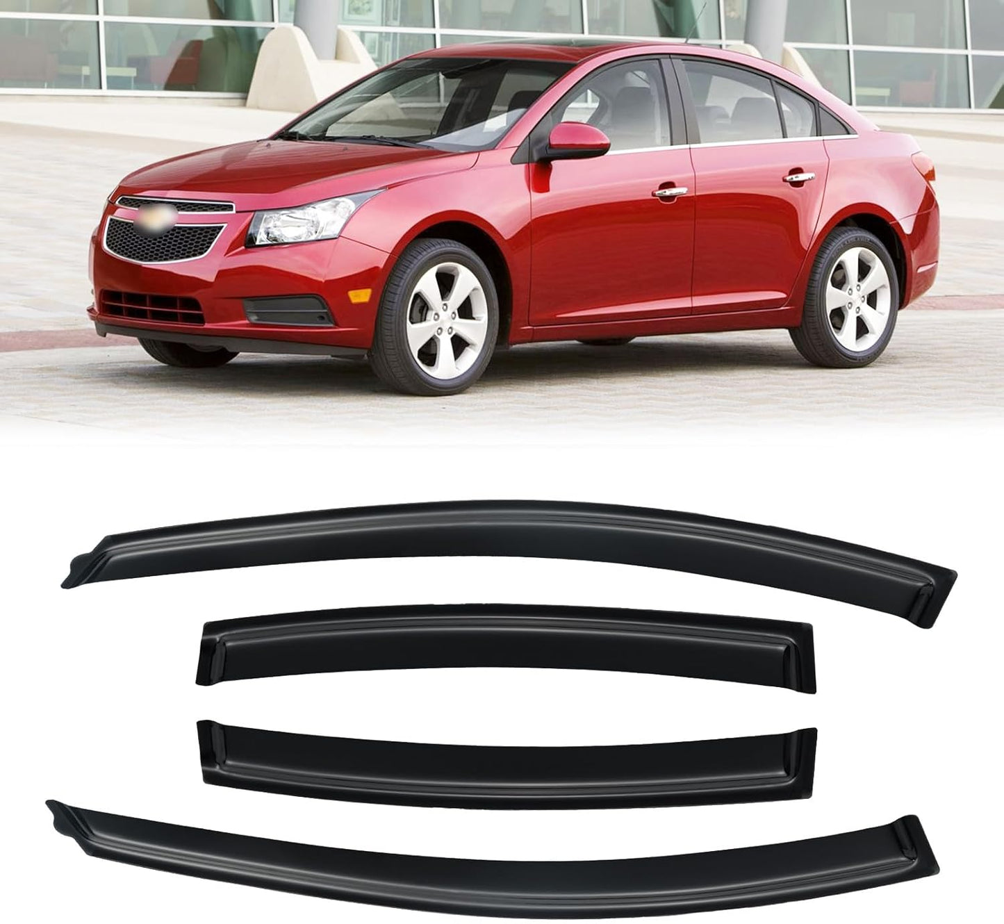 Window Visor for 2011-2015 Chevy Cruze - Dark Smoke Shields