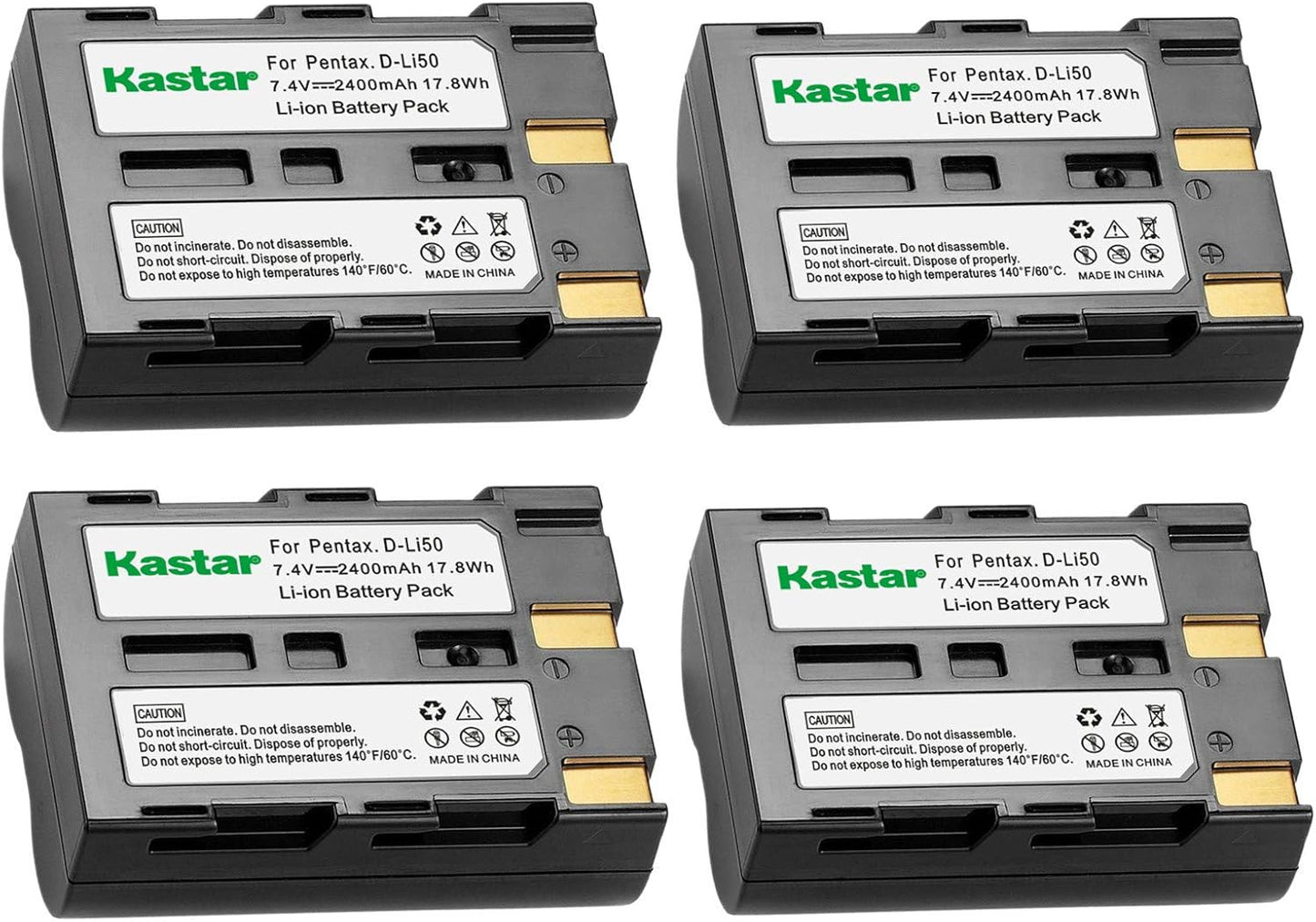 Kastar Battery for Pentax D-Li50 and Other Compatible Models
