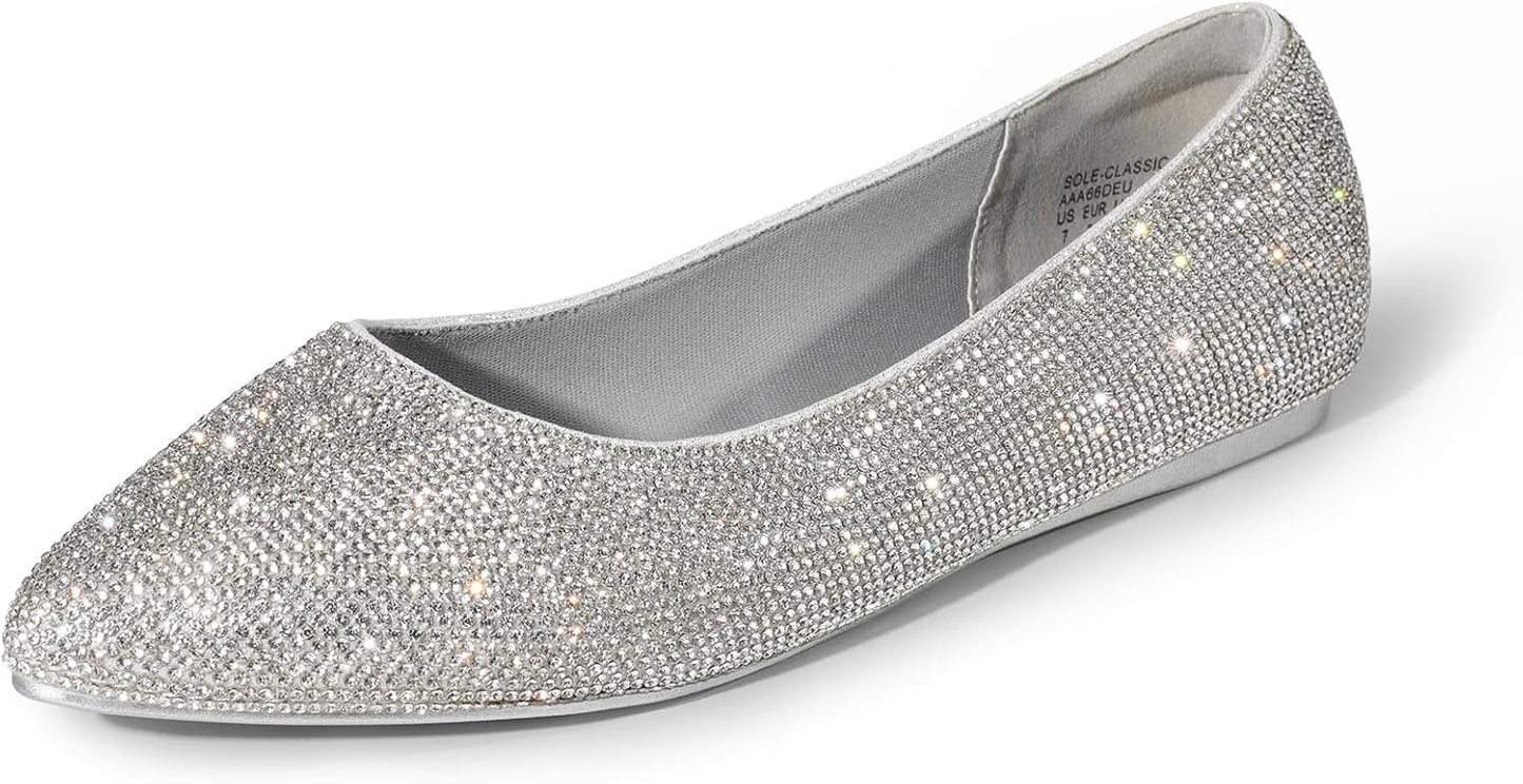 DREAM PAIRS Women's Dress Pointed Toe Flats for Comfort and Style
