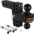 Adjustable Trailer Hitch Drop Hitch Fits 2-In Receiver - 6in Drop/Rise