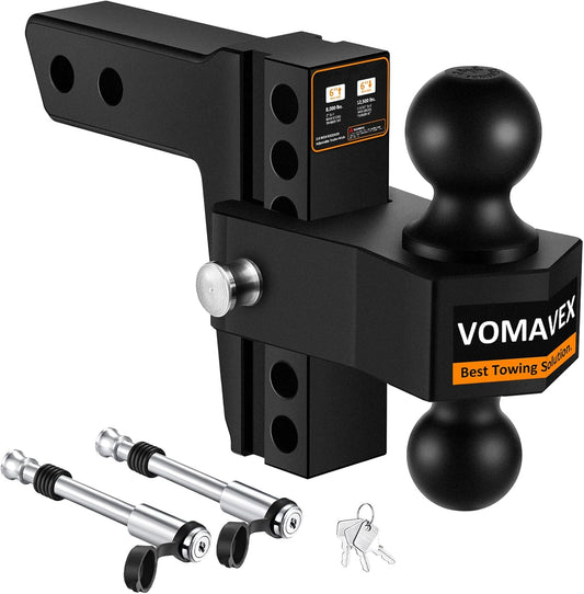 Adjustable Trailer Hitch for 2-Inch Receiver - Versatile Towing