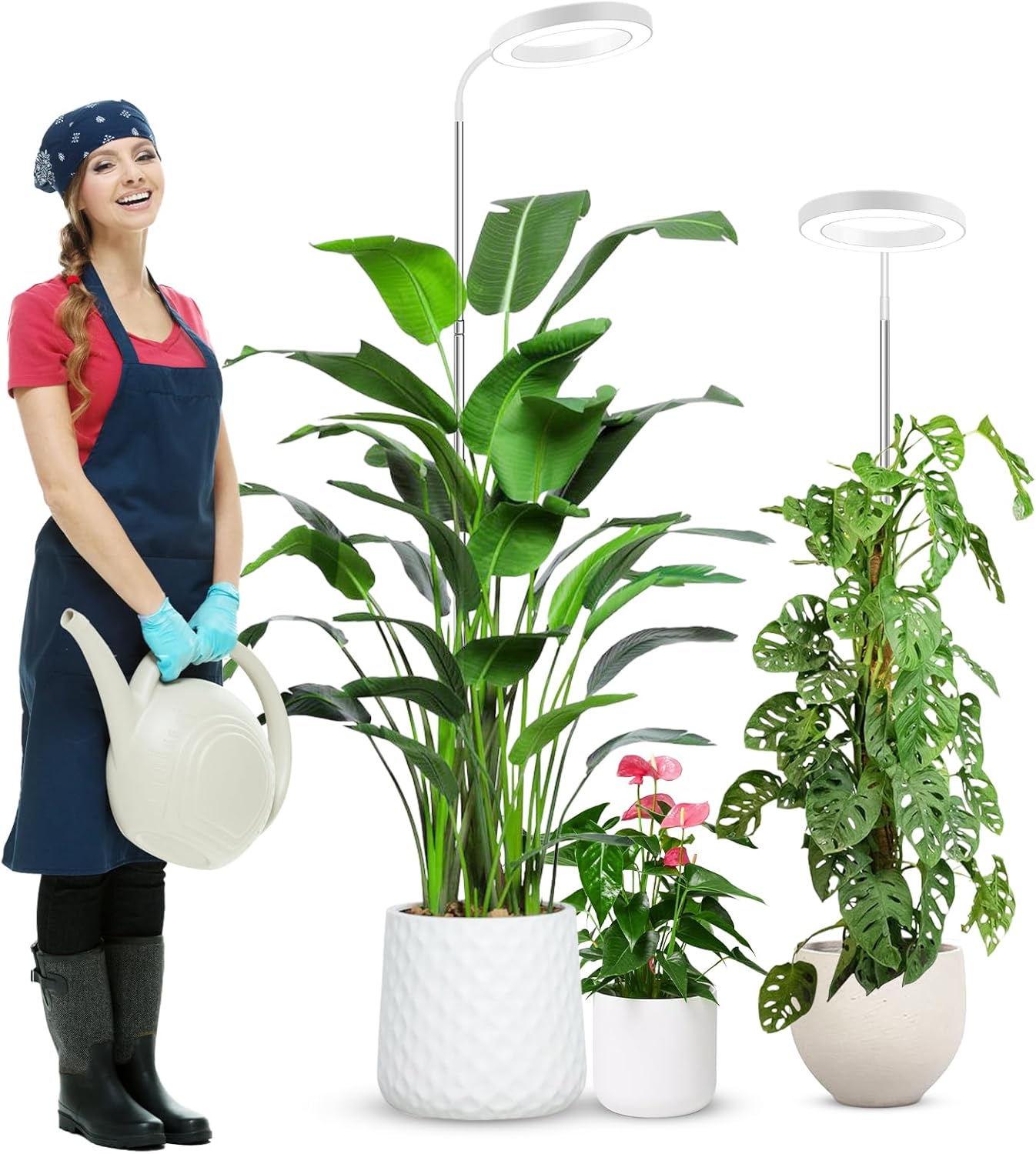 Wolezek Grow Lights for Indoor Plants with Adjustable Gooseneck