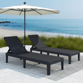 Outdoor Chaise Loungers Set of 2 for Poolside Relaxation