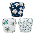 Baby Girl and Boy Reusable Swim Diapers 3 Pack - Fits 0-8M