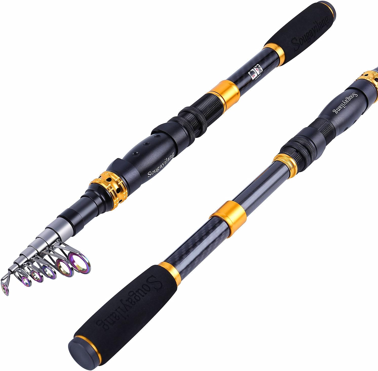 Sougayilang Telescopic Fishing Rod - Ultralight Carbon Fiber Design