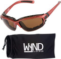 WYND Blocker Polarized Motorcycle Riding Sunglasses for Sports