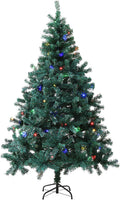 5Ft Green Artificial Christmas Tree with Lights - Realistic Douglas
