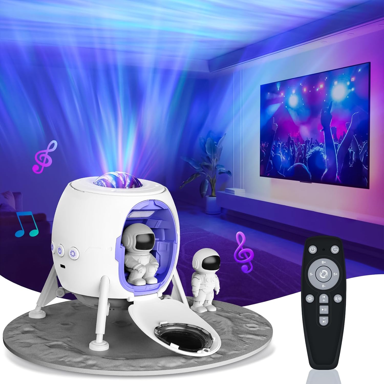 Galaxy Projector with Bluetooth Speaker - Dreamy Celestial Ambiance!