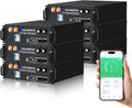 ECO-WORTHY 48V 600Ah 3U Server Rack LiFePO4 Battery - 30.72kWh Backup