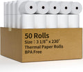 3 1/8 in x 230 ft Thermal Receipt Paper Rolls (50 Rolls) - Reliable