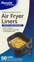 50 Count Reynolds Air Fryer Liners: Mess-Free Cooking!