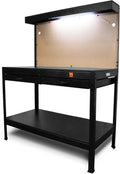 WEN 48-In Workbench with Power Outlets and Light - Organized Workspace