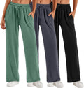Neer 3 Pack Women's Baggy Sweatpants with Pockets - Cozy Wide Leg 65%