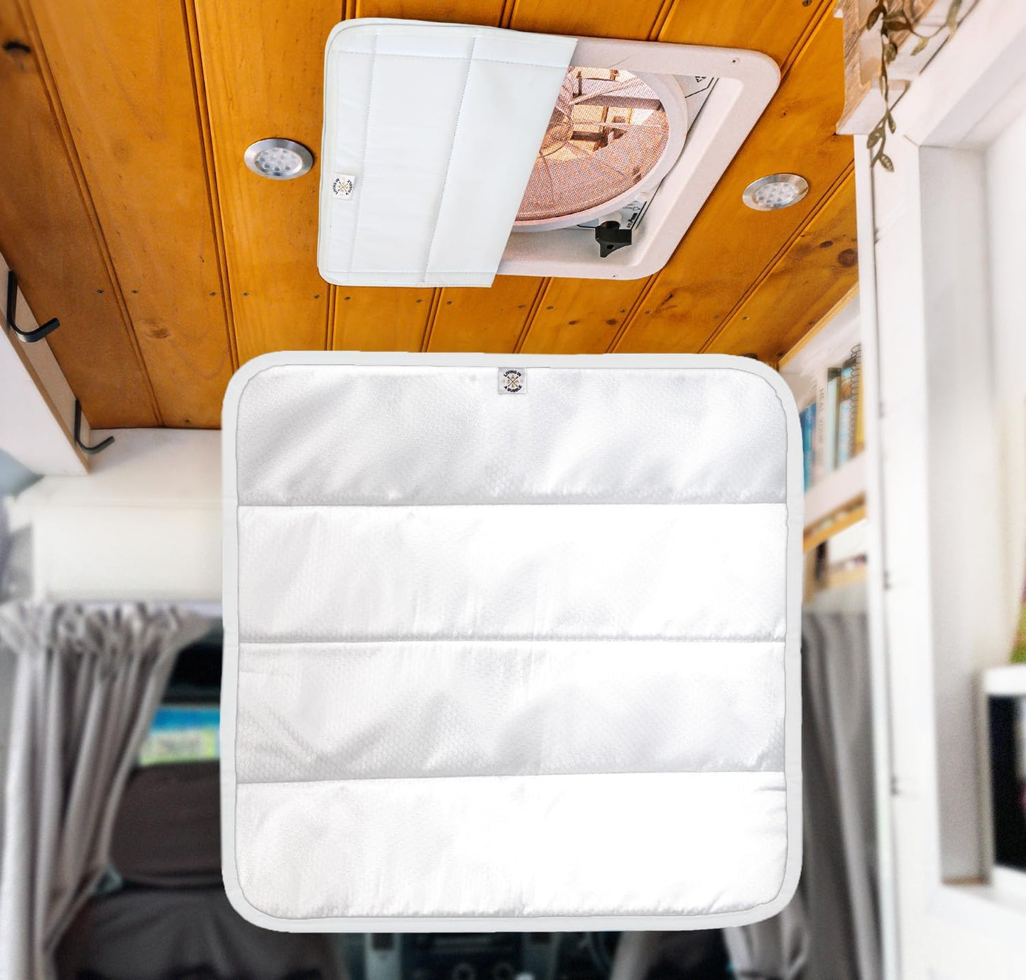 Living in a Bubble Magnetic Insulated Roof Vent Cover for RV Fans