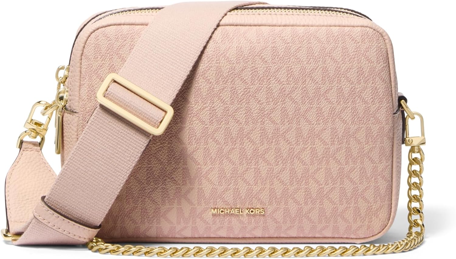 Michael Kors Bryant Medium Double Zip Chain Camera Crossbody Bag